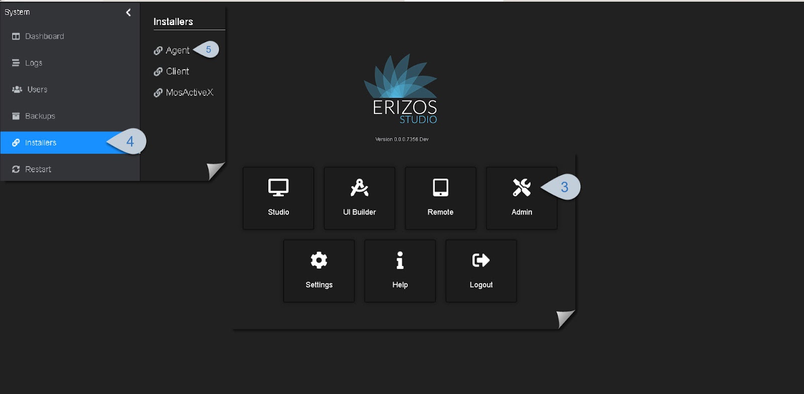 Erizos Studio Launcher